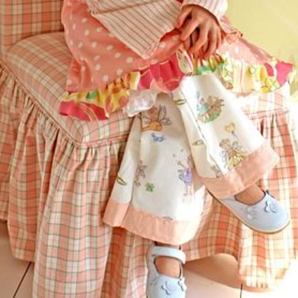 Handmade 3 pc pinafore pants and top fairy set